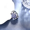 thumbnail image 2 of El oro del platino 18k del boho de las mujeres plateó los s de girasol anaranjados (tamaño 7) Plata (talla 7) Sunnimix Anillos, 2 of 8