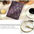 thumbnail image 3 of Embroidered Lined Journal Notebook for Women A5 Floral Journals for Writing Aesthetic Journaling Notebooks for Gift Diary Sketching Note Taking, Cloth Cover, Gift Box, 5.7"x8.3",Purple, 3 of 7
