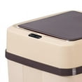 thumbnail image 7 of Touchless Trash / Lid Battery Operated Modern Rubbish Can for Household Bathroom - Khaki, 7 of 7