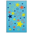 thumbnail image 2 of BNM All Star Kids Washable Indoor Area Rug, 8' x 10', Blue, 2 of 5