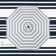 thumbnail image 5 of QRKD 10ft Solar Polyester LED Lighted Patio Umbrella w/Tilt Adjustment and UV-Resistant Fabric - Striped Navy Blue, 5 of 14