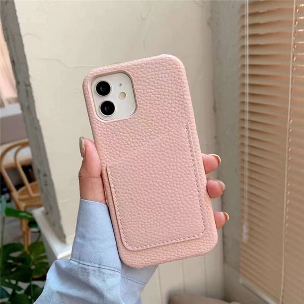 Funda con tarjetero de cuero con letras de nombre personalizado para iphone 14 Pro 13 Pro Max 12 11 X XS XR 7 8 Plus SE3 2022, funda dura de lujo Tan Jianjun unisex