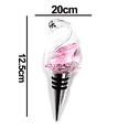 thumbnail image 2 of Cisne De Cristal Creativo Corcho De Vino - Cisne Alado Rosa Adepaton CPB-DE-LYY1243-6, 2 of 5