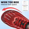 thumbnail image 2 of Zapatillas Slow Man Wide Toe Box para hombre rojas, talla 11.5, 2 of 6