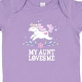 thumbnail image 4 of Inktastic My Aunt Loves Me Unicorn Girls Baby Bodysuit, 4 of 5