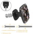 thumbnail image 2 of 4 Pcs Cabinet Handle Drawer Pulls Flower Knobs with Screws Square Furniture Office Cabinet Knob Decoration, 2 of 5