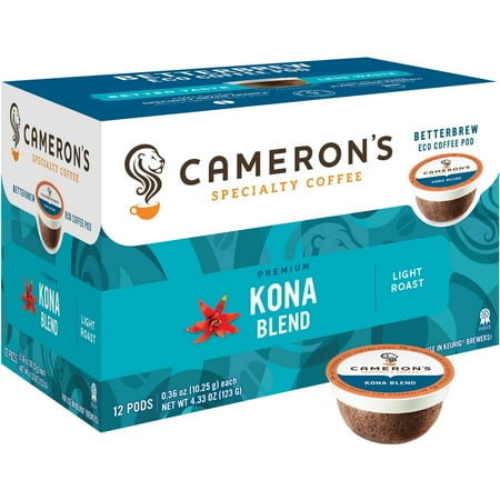 Cameron's Specialty Coffee Kona Blend Single Serve Pods, 12