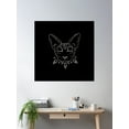 thumbnail image 2 of Sphynx Cat Poster Wall Art, Modern Wall Decor For Living Room Bedroom, 16x16 UNFRAMED, 2 of 3