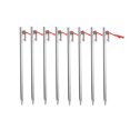 thumbnail image 1 of Wanyifa Titanium Tent Stakes Heavy Duty 9.8 inch Camping Tent Pegs，8 Pcs, 1 of 5