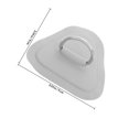 thumbnail image 2 of Phenofice 4pcs Paddle Attachment D Ring Patch PVC Grey For Reliable Usage On Inflatable Boats, 2 of 8