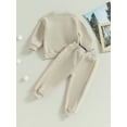 thumbnail image 4 of Bagilaanoe 2PCS Newborn Baby Boy Long Pants Set Embroidery Long Sleeve Sweatshirt Pullover Tops + Sweatpants 3M 6M 9M 12M 18M 24M Infant Casual Warm Sweatsuits, 4 of 8