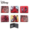 thumbnail image 2 of Cartera periférica de Marvel para estudiantes masculinos y femeninos de Deadpool, tarjetero portátil de PU de gran capacidad, carteras para hombres, 2 of 4