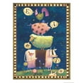 thumbnail image 2 of Eisner, Viv 15x18 Gold Ornate Wood Framed with Double Matting Museum Art Print Titled - Animal Stack, 2 of 4