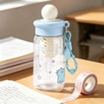 thumbnail image 4 of Cute Kawaii Water Bottle with Strap & Filter, Leakproof Portable Reusable Plastic Water Bottle for Women, Cartoon Animal Design Clear Drink Cup for Office, Travel, Outdoor Sports, 4 of 7