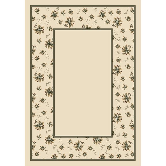 Milliken Blue Bordered Crosshatch Runner Erin Opal II - Aprx 2' 4" x 11' 8"