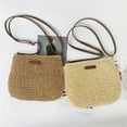thumbnail image 4 of Summer Straw Crossbody Bag Women Beach Woven Shoulder Handbag Purse, 4 of 11