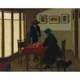 thumbnail image 2 of Marius Borgeaud 14x12 Gold Ornate Wood Frame and Double Matted Museum Art Print Titled - The Fortune Teller (1919), 2 of 4