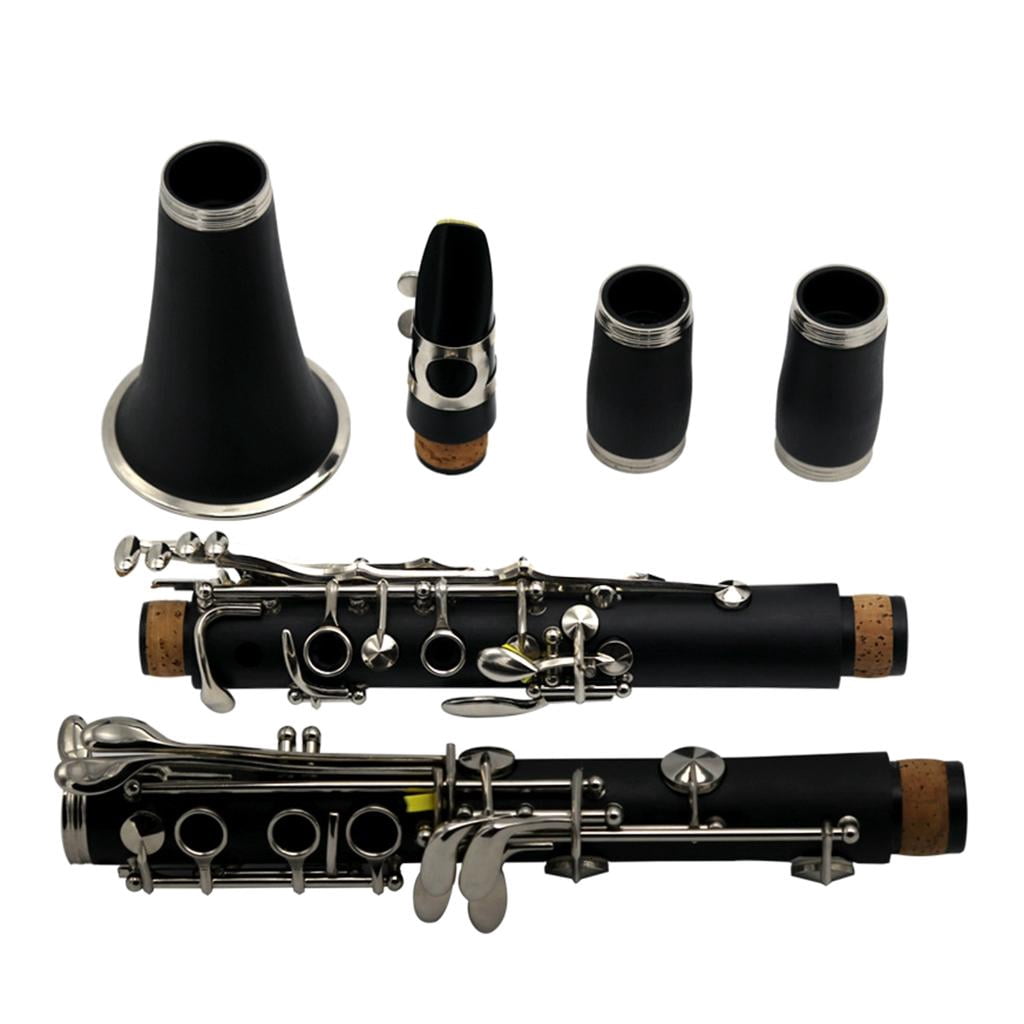 Yihuala Black Clarinet, 17 Keys Clarinet, B-Flat Clarinet For Beginner with Box, Professional Black Clarinet