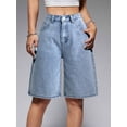 thumbnail image 5 of EMMIOL Women's Denim Shorts Mid-Low Waist Jean Shorts for Women,Y2K Vintage Summer Streetwear XS-XXXL, 5 of 8