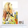 thumbnail image 1 of Design Art - Horse and Foal with Meadow, 1 of 3
