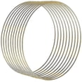 thumbnail image 3 of Metal Rings, 10 Pieces, 25 Cm , Gold-coated, Wire Rings For Handicrafts, For Winding Technology, Dream Catchers, Floristry, Wedding Wreaths, Hoops, 3 of 5
