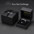 thumbnail image 2 of King Will 8mm Black Tungsten Wedding Band, Men's Rings Black and White Stone-Shaped Wrinkled Foils Inlay, Engegement Beveled Edge Ring for Men Women, Comfort Fit, Durable, Size 13, 2 of 7