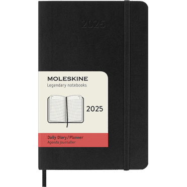 Moleskine Classic 12 Month 2025 Daily Planner, Soft Cover, Pocket (3.5" x 5.5"), Black, 400 Pages