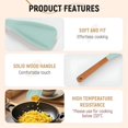 thumbnail image 5 of ACDANC 2026 New Multi Function Spoon 2 in 1 Spatula Spoon for Cooking and Serving Long Head Silicone Salad Spatula Spoon for Kitchen (Mint Green,2.8*2.2"), 5 of 7