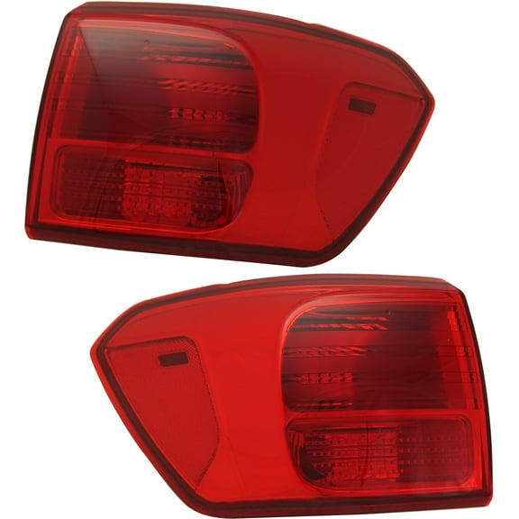 For 16 17 18 Sedona Outer Taillight Taillamp Rear Brake Light w/Bulb SET PAIR