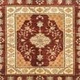 thumbnail image 1 of Ahgly Company Tapis d'Intérieur Carré Abstrait Rouge, 5 Pieds Carré, 1 of 6