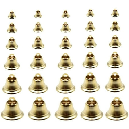 

100 Pcs Gold Tiny Bells Craft Mini Bells Christmas Tree Party Decorations