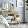 thumbnail image 3 of Butler 1218221 Vanity Seat - Cream &amp; Gold, 3 of 10