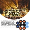 thumbnail image 4 of Coussinets d'Oreille pour Casque de Jeu Ronds Éponge Protectrice Accessoires de Remplacement pour HES2.0 Noir 1Ensemble, 4 of 6