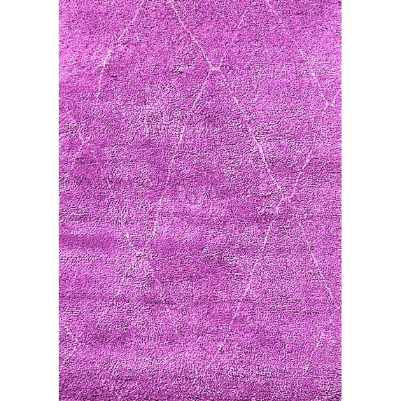 Ahgly Company Indoor Rectangle Oriental Pink Industrial Area Rugs, 4' x 6'