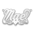 thumbnail image 2 of Sterling Silver Polished 3D Name Plate XNA237SS, 2 of 4