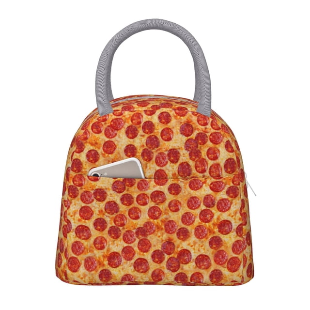 Disketp Pizza Bolsa Térmica para Almuerzo, Lonchera con Abertura Amplia y Gran Capacidad, Organizador Reutilizable para Mujeres, Hombres y Adultos