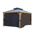 thumbnail image 1 of Yosemite 10 ft x 12 ft Black Polyester Curtains, 1 of 9