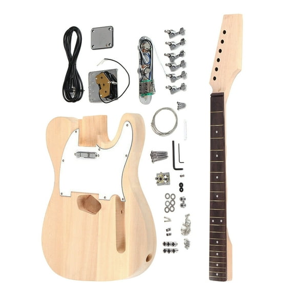 Kit de Guitarra Eléctrica DIY Sunnimix Con Diapasón de Palisandro y Mástil de Guitarra de arce