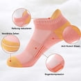 thumbnail image 2 of Calcetines deportivos para mujer, 6 pares de calcetines, calcetines deportivos de algodón, calcetines cortos transpirables, calcetines acolchados para correr para mujer, 2 of 4