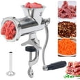 thumbnail image 5 of Manual Meat Grinder Stainless Steel Hand Meat Grinder Food Grinder Sausage Stuffing Machine Meat Grinder for Household for Pork Beef Chicken Pepper Mushroom Coffee, 5 of 5