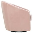 thumbnail image 4 of Babyletto Madison Luxurious Velvet Upholstered Swivel Glider in Blush Pink, 4 of 9