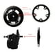 thumbnail image 3 of Rueda De Cadena De Motor De Accionamiento Medio, Rueda De Cadena De Ciclismo Con Rodamiento De Carga Alta Y Bajo Ruido, Acero 42T Engrosado Para Accesorios, 3 of 7