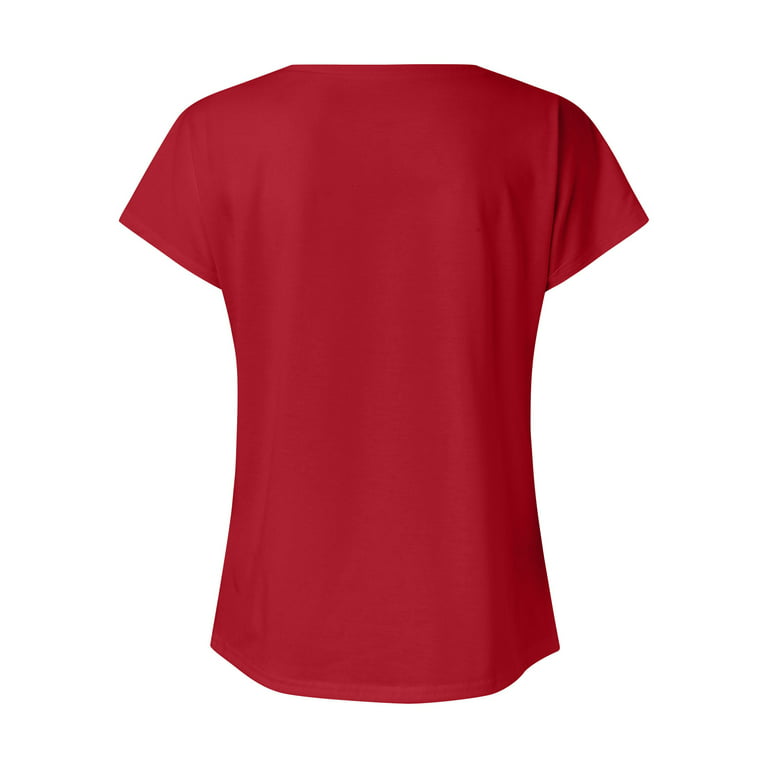NKOOGH Blank Shirts for Heat Transfer Women'S Shirts Summer Cute Summer  Tops for Women Plus Size Tops O Neck Print Short Sleeve T Shirt Tops Casual