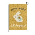thumbnail image 2 of Visland Bunny Rabbit Happy Easter Garden Flag, Easter Eggs Farmhouse Spring Holiday Yard Outdoor Decoration, 2 of 2