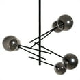 thumbnail image 2 of Gild Design House Lustre Sputnik en Métal et Verre Noir Javier 6, 2 of 8