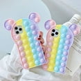 thumbnail image 2 of Étui de Téléphone IBAOLEA Pop It pour iPhone 6 7 8 Plus X TP XR Max 11 11 PRO 12 12 PRO Max / Étui de Protection pour Téléphone Portable à Bulles Push Pop Fidget (CatDesign, iPhone11pro Max), 2 of 5