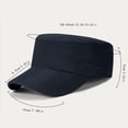 thumbnail image 3 of Baberdicy Flat Cap Men, Adjustable Flat Top Cap for Men And Women, Unisex Base Baseball Cap with Leather Label, Lightweight Breathable Sun Hat for Four Seasons Outdoor Dark Gray, 3 of 4