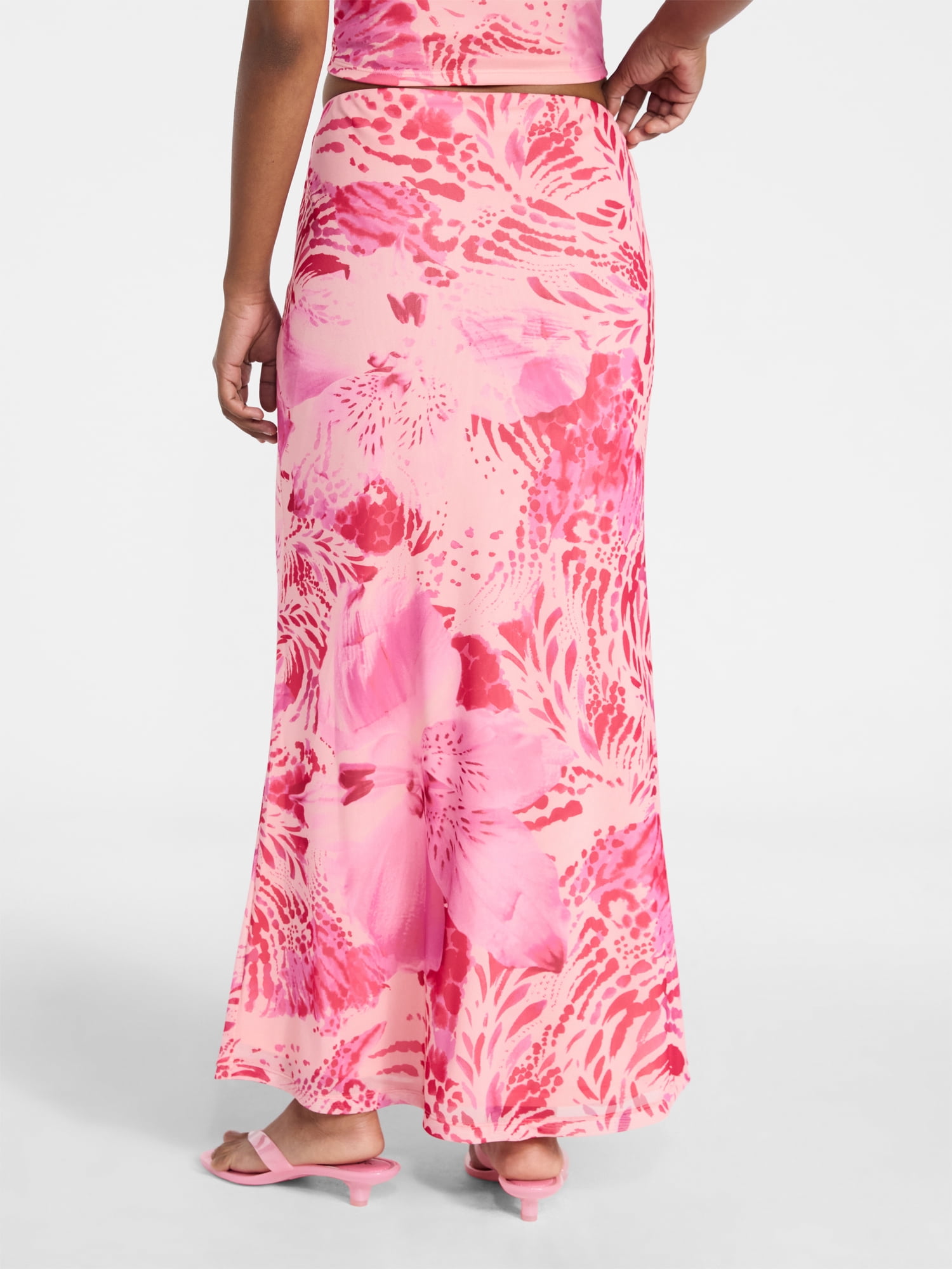 No Boundaries Mesh Maxi Skirt, Women's XXS-XXL
