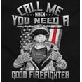 thumbnail image 2 of Good Firefighter Service Volunteer Men's Big & Tall Long Sleeve Graphic Tee Brisco Brands 2X, 2 of 5