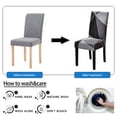 thumbnail image 5 of Funda protectora para silla de Navidad, cubierta elástica para asiento de comedor, decoración de banquete de restaurante y cocina, 1/2/4/6 piezas, 5 of 5